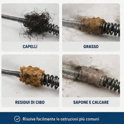 Pulitore per scarichi a batteria Viemylu con spirale da 7,6 m foto 6